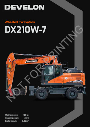 Excavatoare pe roți Develon DX210W-7 