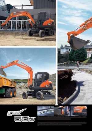 Excavatoare pe roți Doosan DX53W