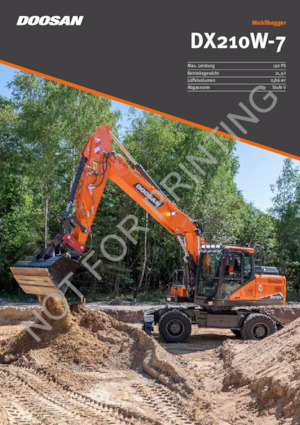 Excavatoare pe roți Doosan DX210W-7