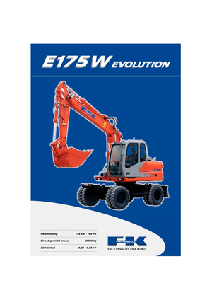 Excavatoare pe roți Fiat Kobelco E 175 WT
