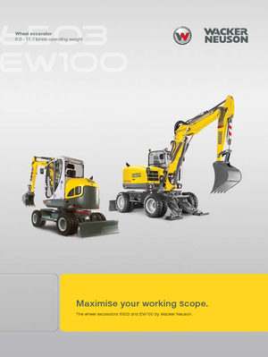 Excavatoare pe roți Wacker Neuson EW 100
