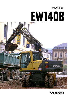 Excavatoare pe roți Volvo EW140B