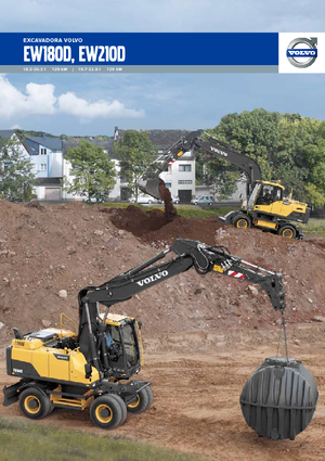 Excavatoare pe roți Volvo EW210D