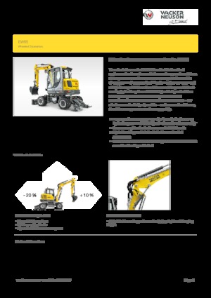Excavatoare pe roți Wacker Neuson EW 65