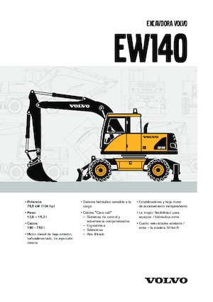 Excavatoare pe roți Volvo EW140