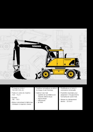 Excavatoare pe roți Volvo EW140