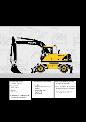 Excavatoare pe roți Volvo EW140