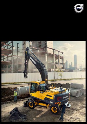 Excavatoare pe roți Volvo EW205D