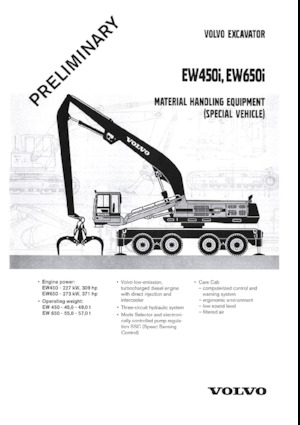 Excavatoare pe roți Volvo EW650I