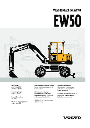 Excavatoare pe roți Volvo EW50