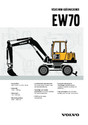 Excavatoare pe roți Volvo EW70V