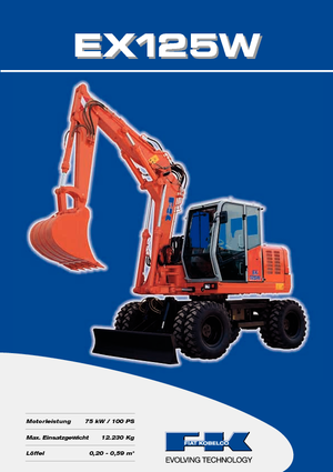 Excavatoare pe roți Fiat Kobelco EX 125 WT