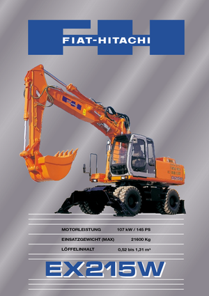 Excavatoare pe roți Fiat-Hitachi EX 215 W