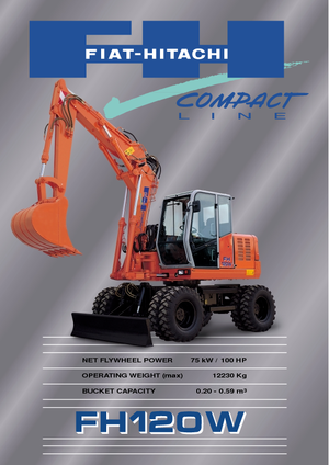 Excavatoare pe roți Fiat-Hitachi FH 120 W