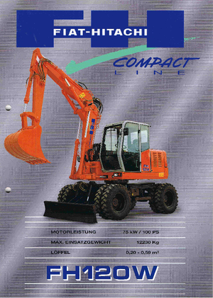 Excavatoare pe roți Fiat-Hitachi FH 120 W