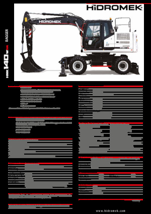 Excavatoare pe roți Hidromek HMK 140 W