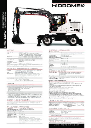 Excavatoare pe roți Hidromek HMK 140 W