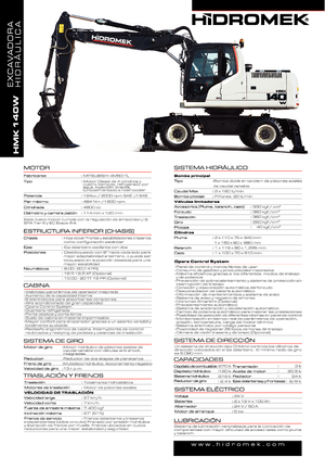 Excavatoare pe roți Hidromek HMK 140 W
