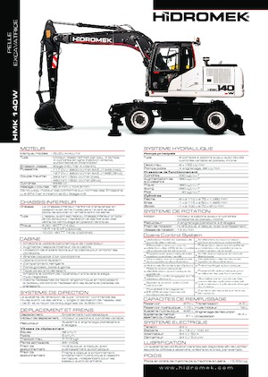 Excavatoare pe roți Hidromek HMK 140 W