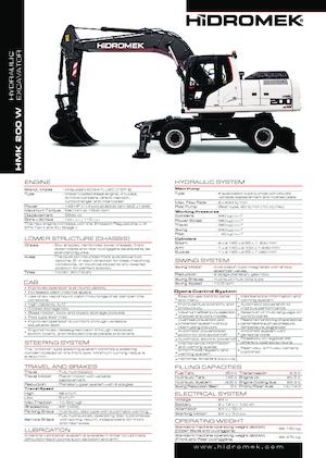 Excavatoare pe roți Hidromek HMK 200 W