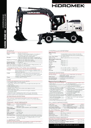Excavatoare pe roți Hidromek HMK 200 W