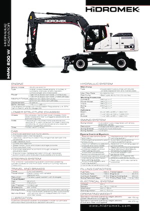Excavatoare pe roți Hidromek HMK 200 W