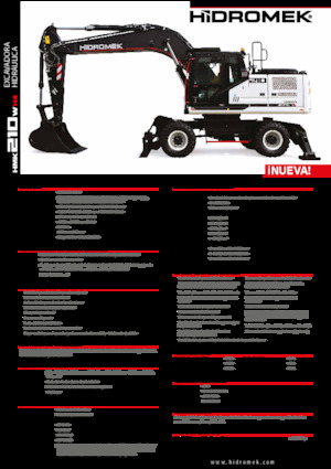 Excavatoare pe roți Hidromek HMK 210 W