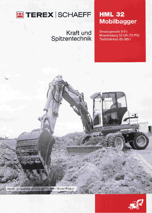 Excavatoare pe roți Terex-Schaeff HML 32