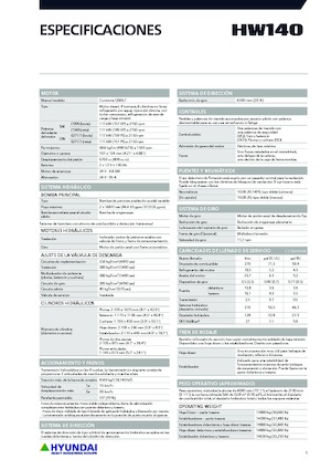 Excavatoare pe roți Hyundai HW140