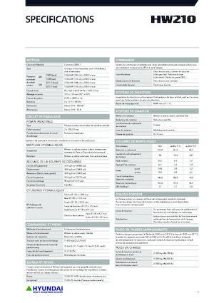 Excavatoare pe roți Hyundai HW210