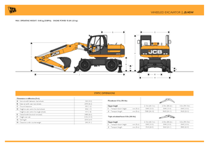 Excavatoare pe roți JCB JS 145 W