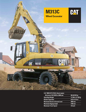 Excavatoare pe roți Caterpillar M 313 C Mono