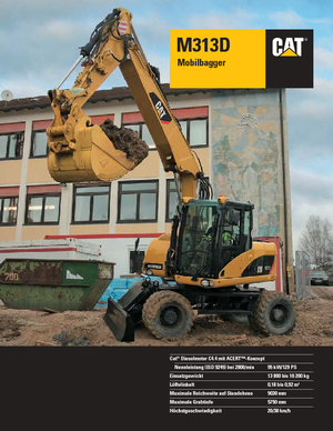 Excavatoare pe roți Caterpillar M313D VAH
