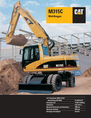 Excavatoare pe roți Caterpillar M 315 C VAH
