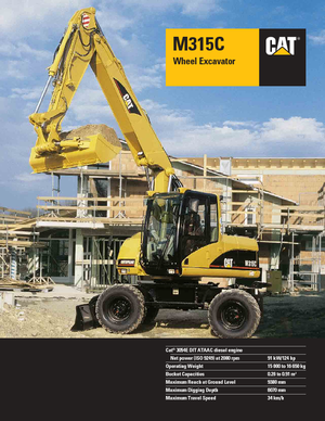 Excavatoare pe roți Caterpillar M 315 C VAH