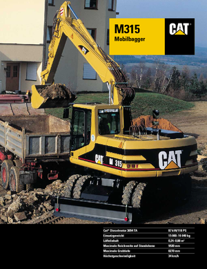 Excavatoare pe roți Caterpillar M 315 Mono