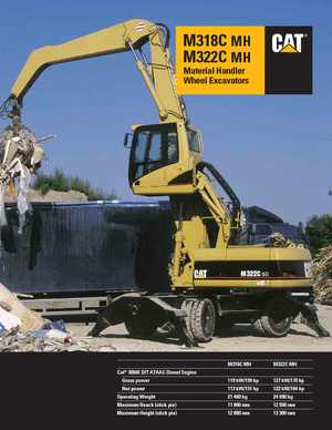 Excavatoare pe roți Caterpillar M 322 C MH