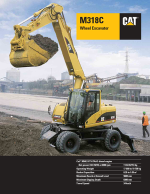 Excavatoare pe roți Caterpillar M 318 C VAH