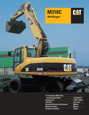 Excavatoare pe roți Caterpillar M 318 C VAH