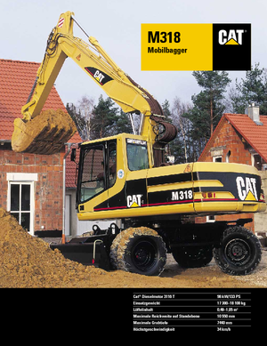 Excavatoare pe roți Caterpillar M 318 VAH