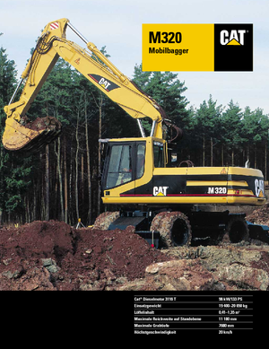 Excavatoare pe roți Caterpillar M 320 VAH
