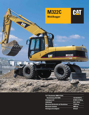 Excavatoare pe roți Caterpillar M 322 C MH