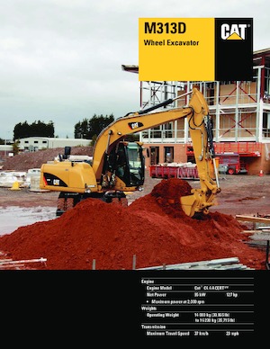 Excavatoare pe roți Caterpillar M313D