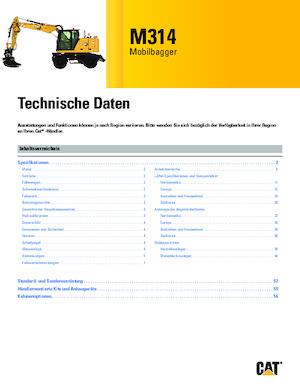 Excavatoare pe roți Caterpillar M314