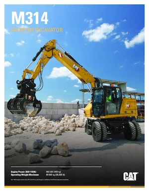 Excavatoare pe roți Caterpillar M314