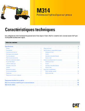 Excavatoare pe roți Caterpillar M314