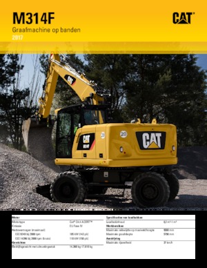 Excavatoare pe roți Caterpillar M314F