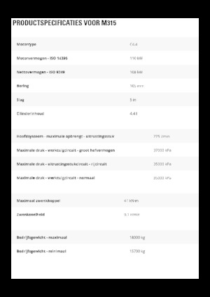 Excavatoare pe roți Caterpillar M315