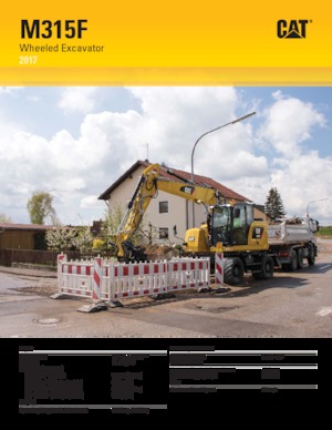 Excavatoare pe roți Caterpillar M315F