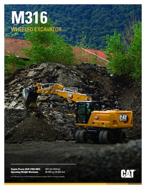 Excavatoare pe roți Caterpillar M316